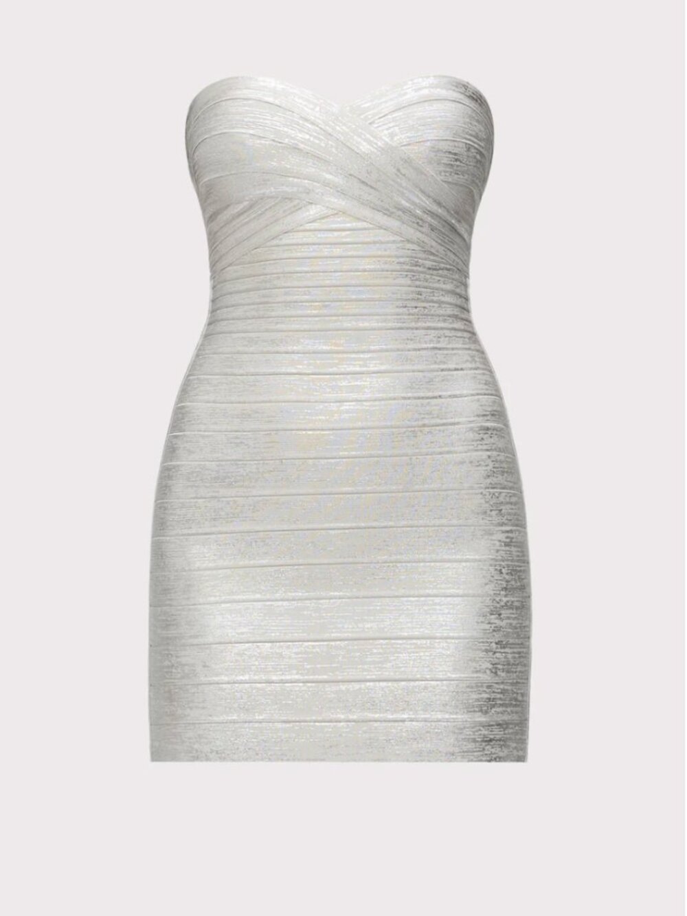 Herve Leger THE METALLIC ISLA DRESS
